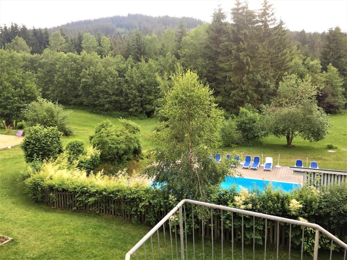 Ruhiges Doppelzimmer Im Hotel Ahornhof Lindberg Bagian luar foto